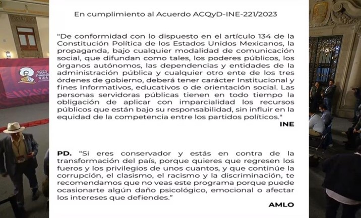 Amlo Cumple Con Orden Del Ine Sobre Cortinillas En La Mañanera… Y